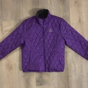 Vintage Gerry Quilted Liner Jacket Purple Diamond Stitch 90s Layering Piece S